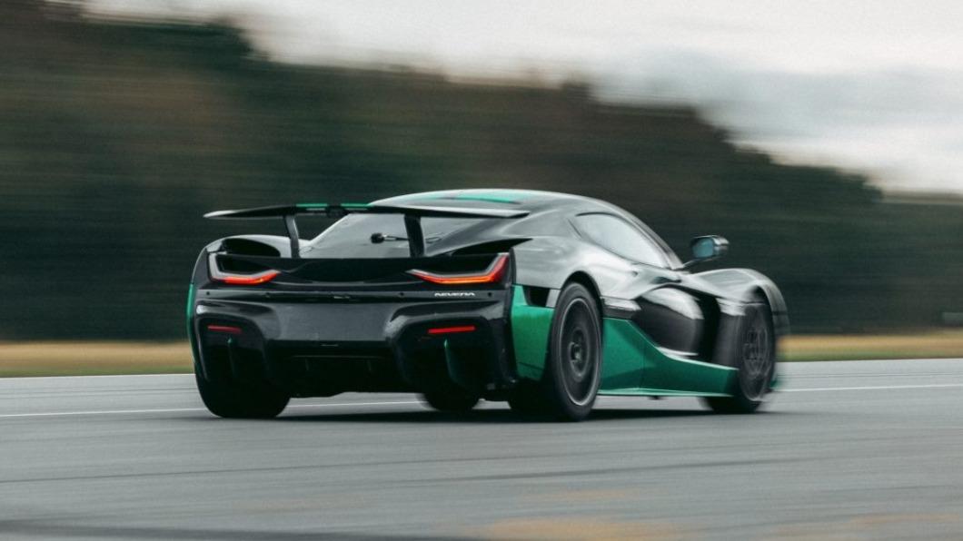 Nevera跑車以275.74km/h的倒車速度打破金氏世界紀錄。(圖/Rimac提供)