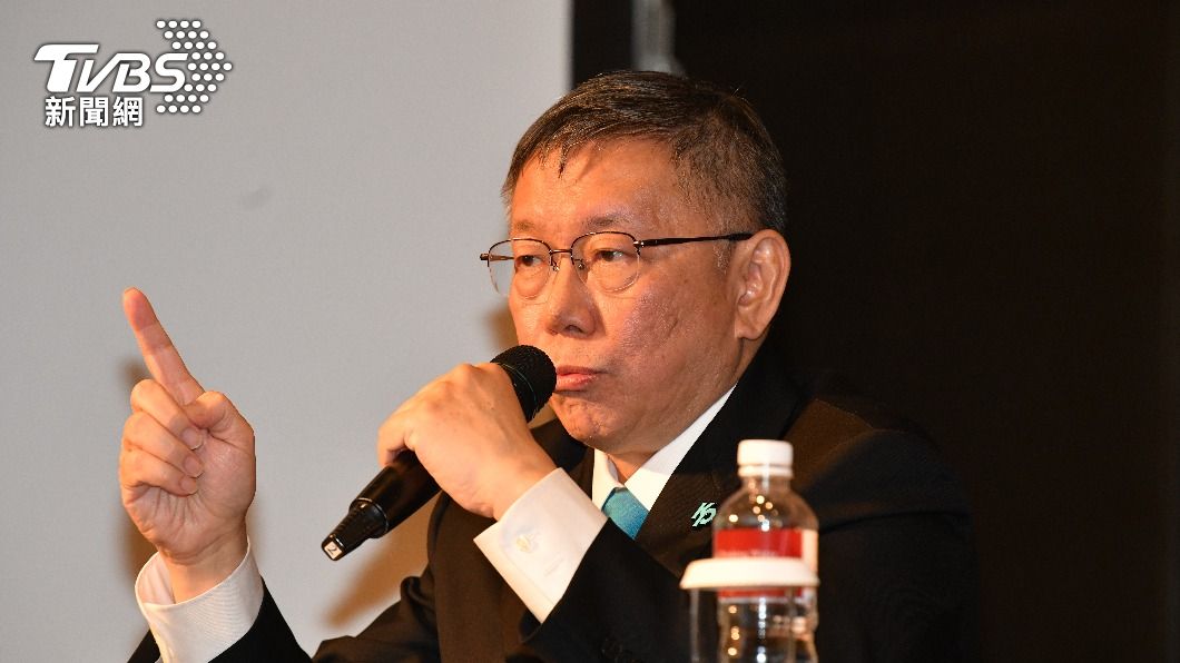 民衆黨總統參選人柯文哲。(圖/胡瑞麒攝)