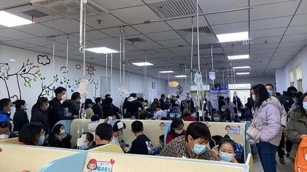 中國醫院人滿為患掛號破千號 新冠、流感、肺炎接力「小孩真倒楣」