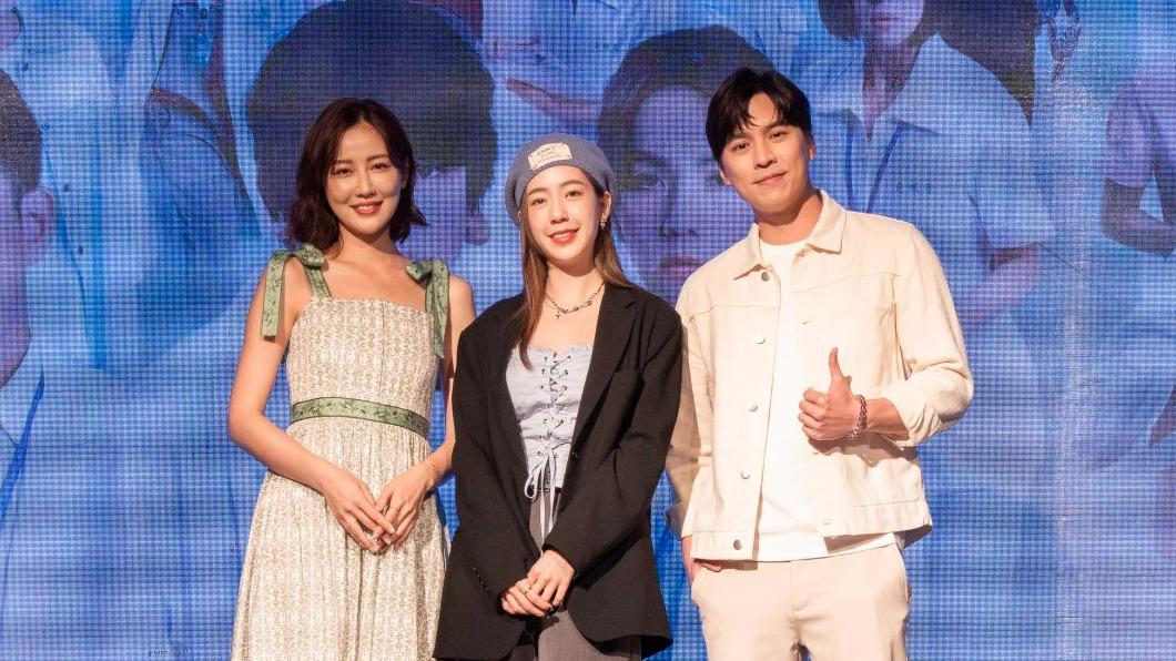 左起梁以辰、陳天仁、張柏謙出席《生命捕手》首映記者會。（圖／東森提供）