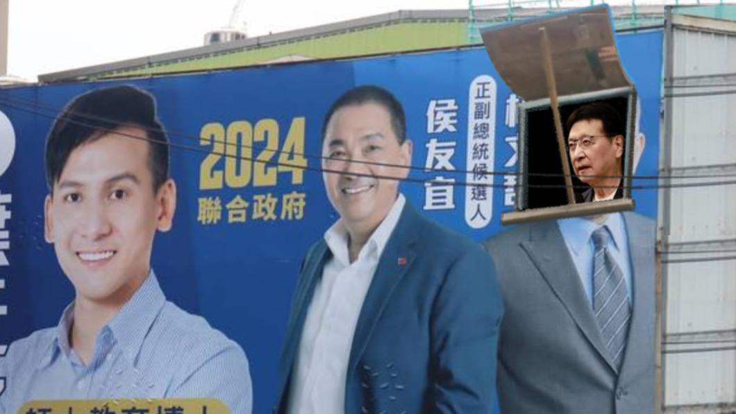 葉元之搶掛「侯柯配」看板引發熱議，網友也發揮創意給予他各種解方。（圖／翻攝自蕭瑩燈臉書）