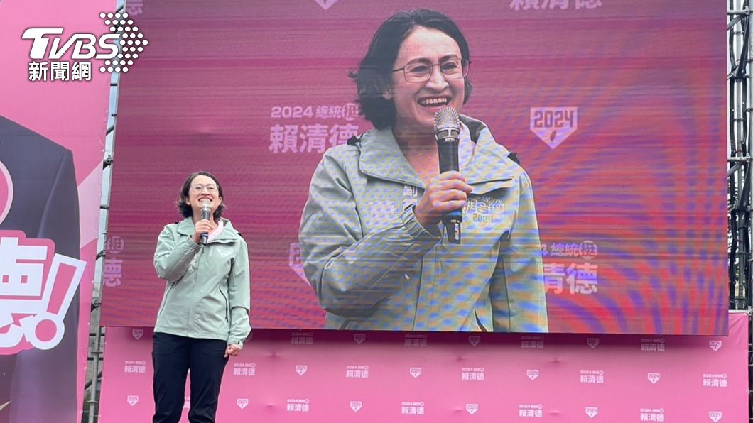 民進黨副總統參選人蕭美琴今（26日）首場輔選回到花蓮。（圖/吳紹瑜攝）