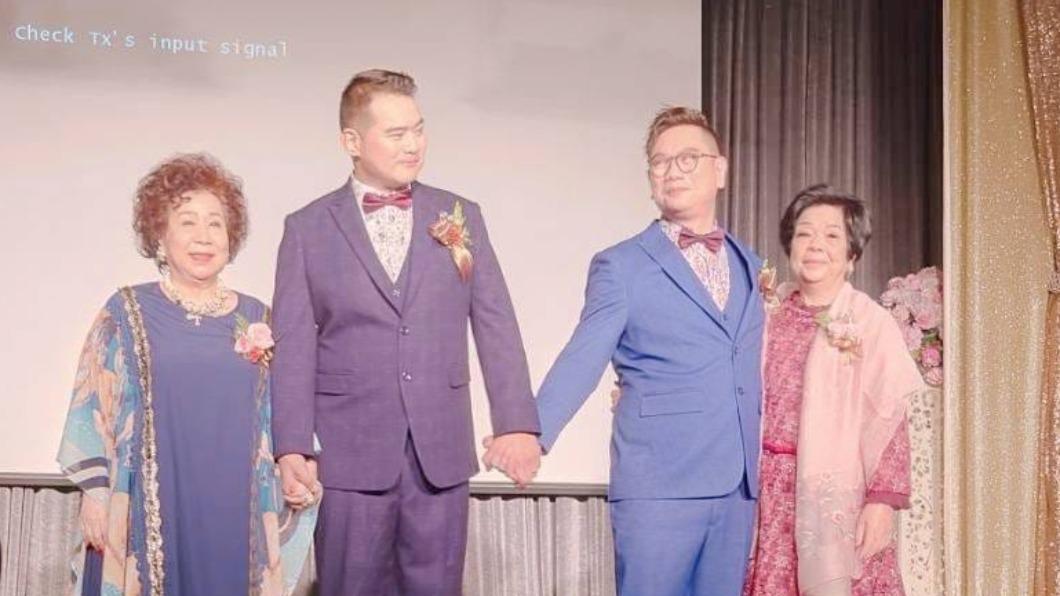 黃越綏乾兒子結婚了!罹肺癌4期「戰勝死神」 隔20年重逢真愛