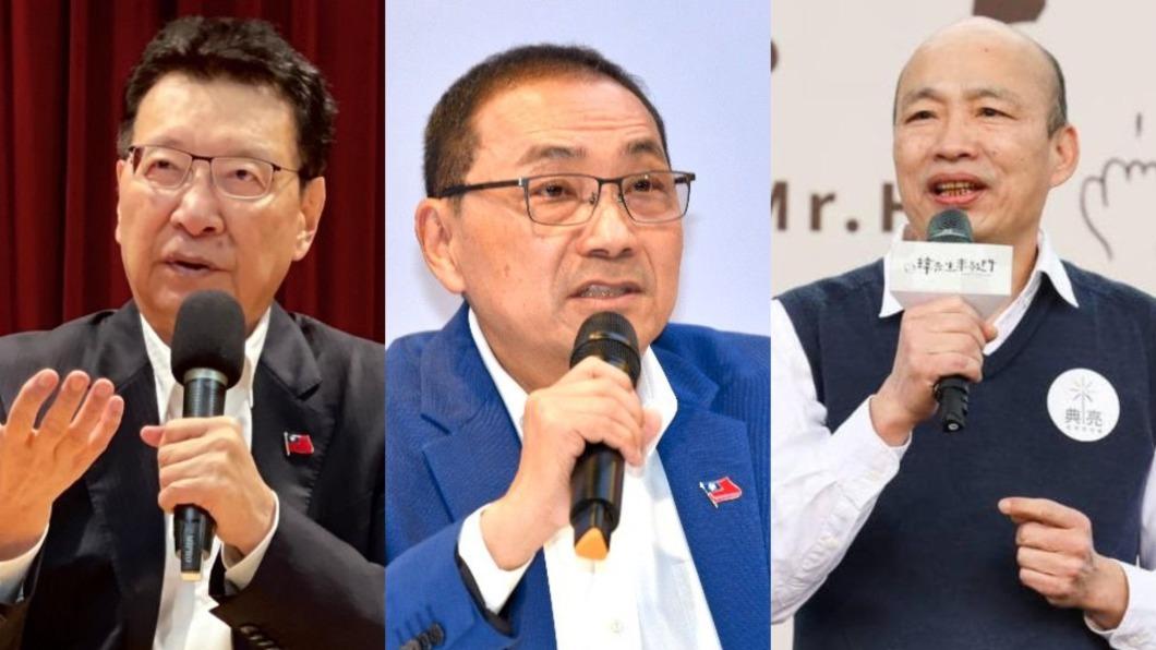 侯友宜、趙少康、韓國瑜是國民黨3支箭。(圖/TVBS、翻攝自韓國瑜臉書)