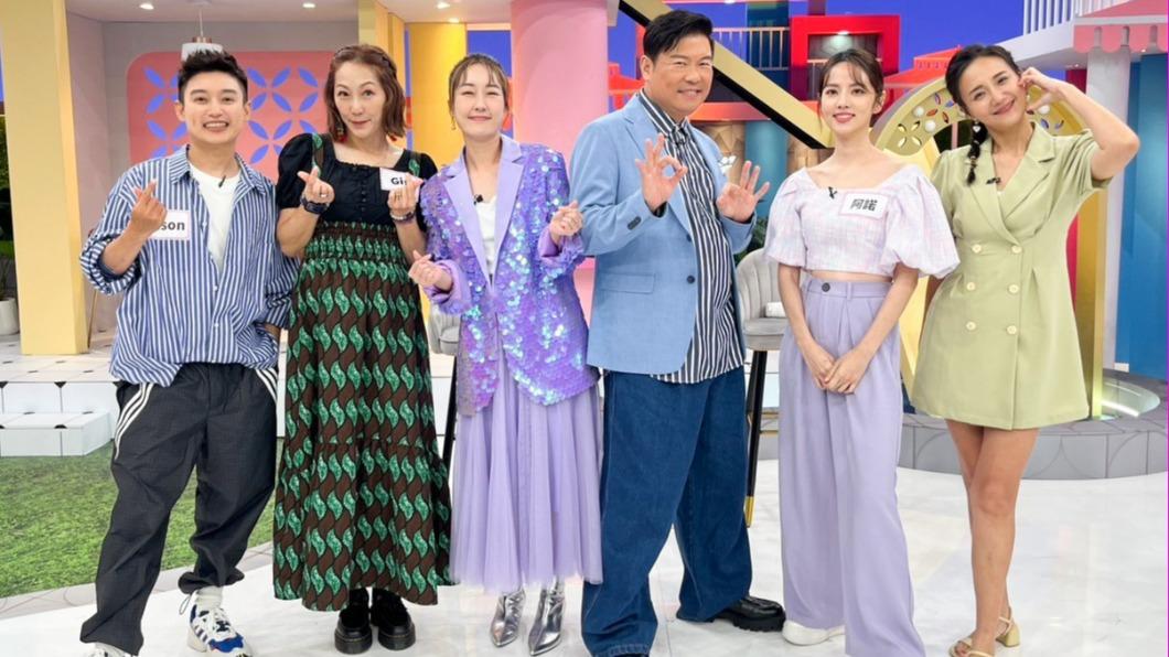 Eason（左起）、GiGi、巴鈺、曾國城、阿諾、何妤玟日前上節目，分享尷尬經歷。（圖／緯來綜合台提供）