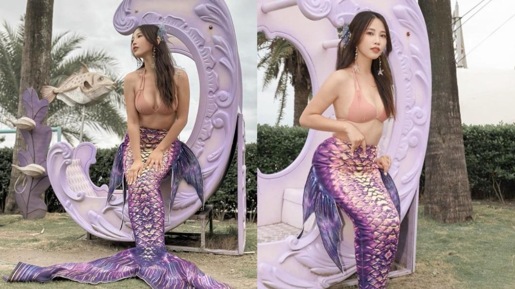 咪妃COSPLAY人魚公主被讚翻。(圖/翻攝自IG@juliamisakii)