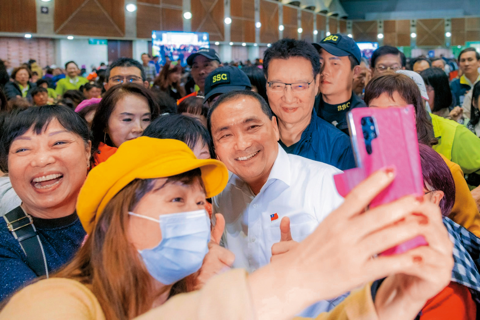 選戰倒數，侯友宜、趙少康25日合體掃街，出席雲林同鄉會活動。（侯友宜團隊提供）
