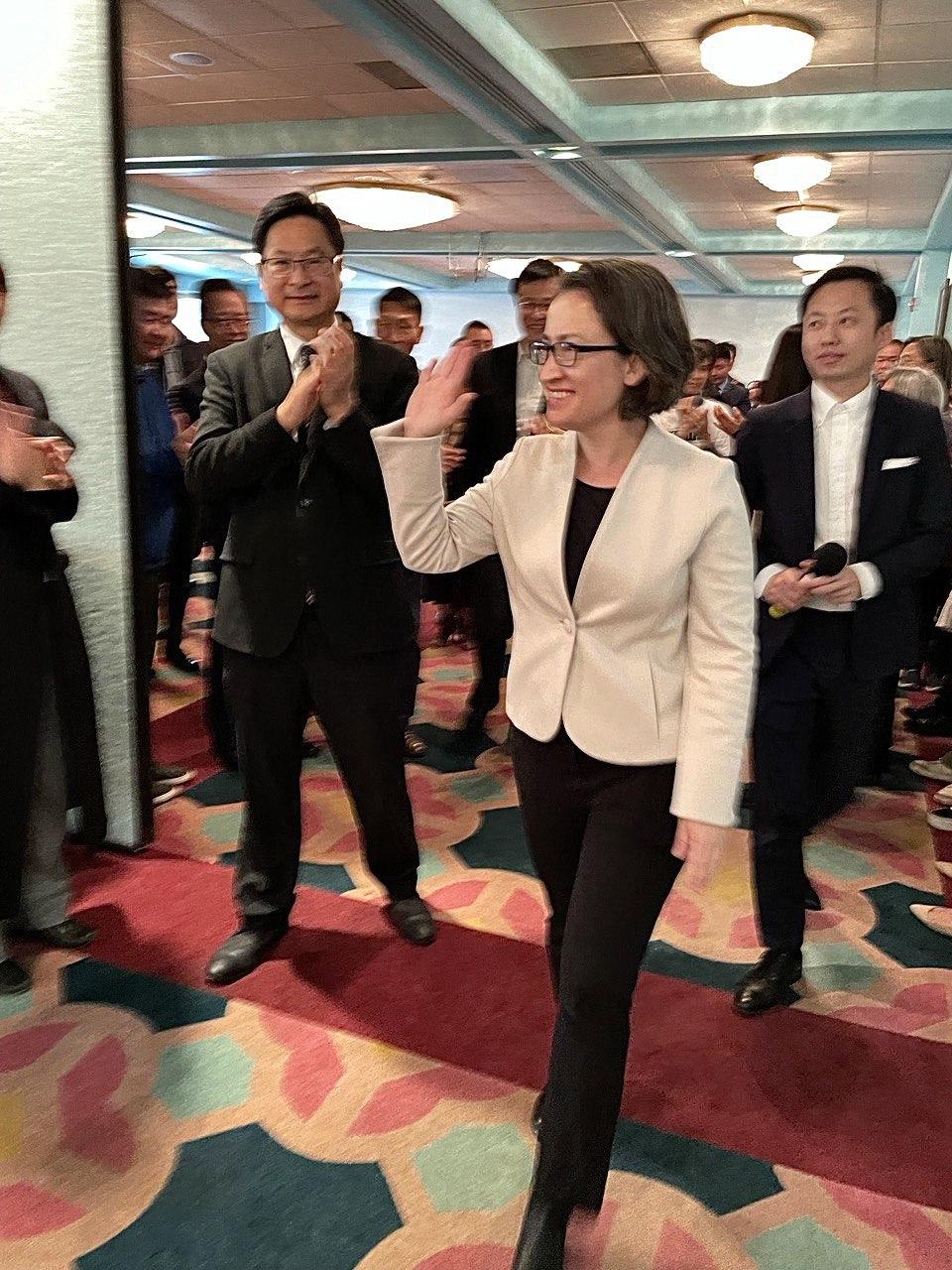 蕭美琴直言，衷心感謝過去3年來一同努力強化台美關係的所。（圖／Taiwan in the US臉書）