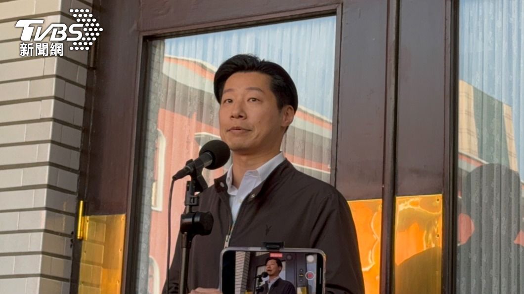 林昶佐今早受訪。(圖/賴慧津攝)