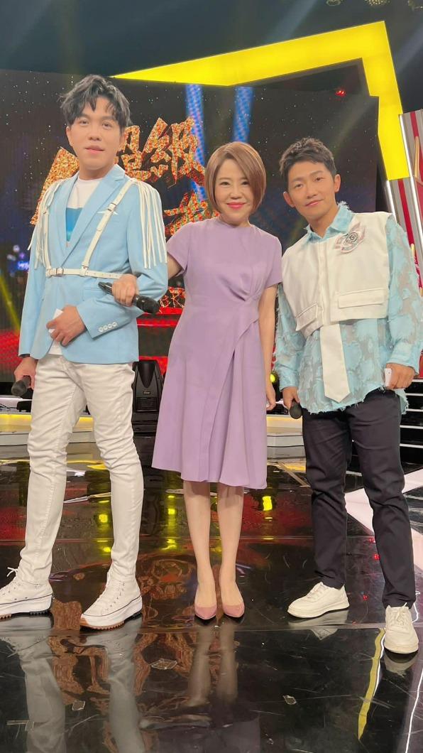 許志豪(左起)、于美人、蔡昌憲是《超級紅人榜》的主持人。(圖/翻攝自于美人臉書)