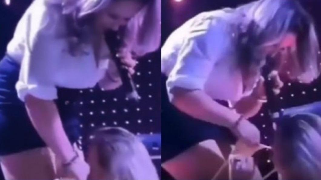 驚呆!女歌手當眾脫原味內褲 倒酒製「鹹濕調酒」粉絲全吞了