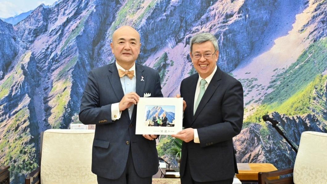 陳建仁接見日本駐台代表片山和之 盼助台灣加入CPTPP