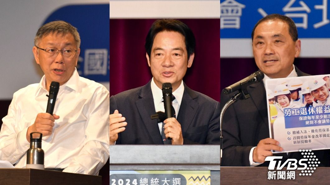 出口民調／侯柯賴發表勞工政見　「這大咖」橫掃破6成支持度