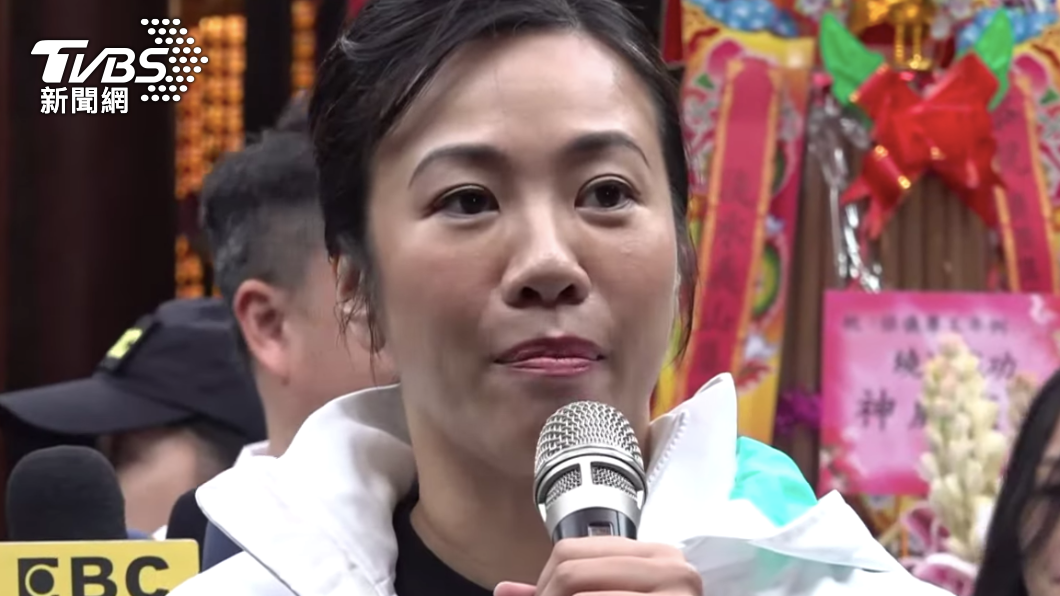 民眾黨副總統參選人吳欣盈。(圖/TVBS)