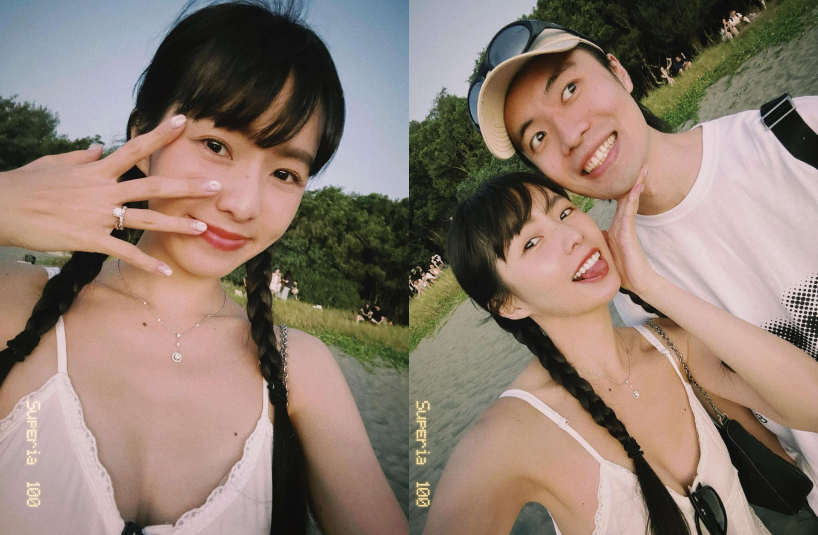 簡廷芮秀鑽戒幸福慶祝結婚3週年。(圖/翻攝自簡廷芮IG)
