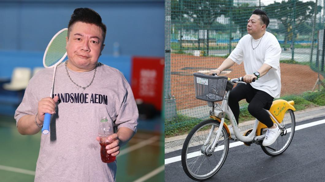 董至成靠著運動成功甩肉。(圖/翻攝自董至成臉書粉專)