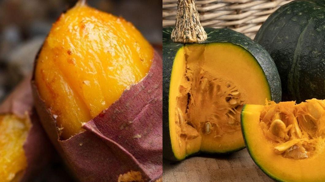 地瓜、南瓜含有豐富的膳食纖維,還含有鋅、鈷等營養素,有助於能調控血糖。(示意圖/shutterstock達志影像)