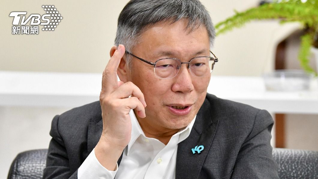 民眾黨總統參選人柯文哲接受《TVBS新聞網》專訪。（圖／胡瑞麒攝）
