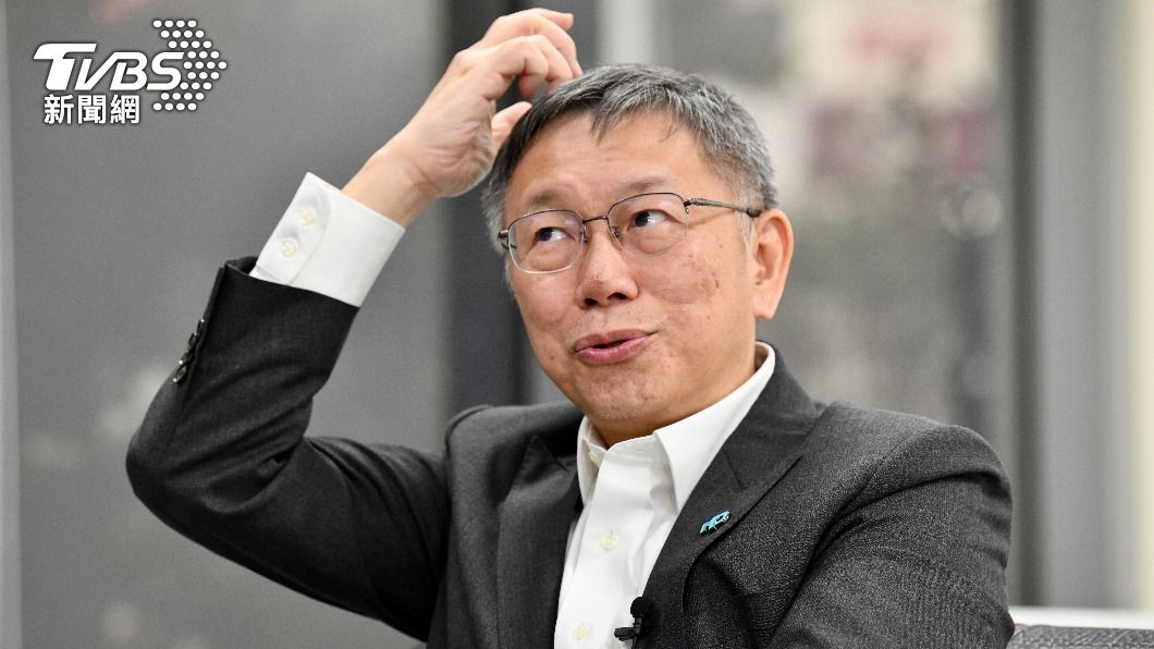 民眾黨總統參選人柯文哲接受《TVBS新聞網》專訪。（圖／胡瑞麒攝）