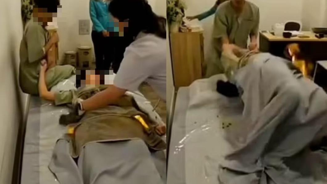 泰女體驗「燒灸」釀意外!一點火全身燃燒 她滾地痛苦尖叫