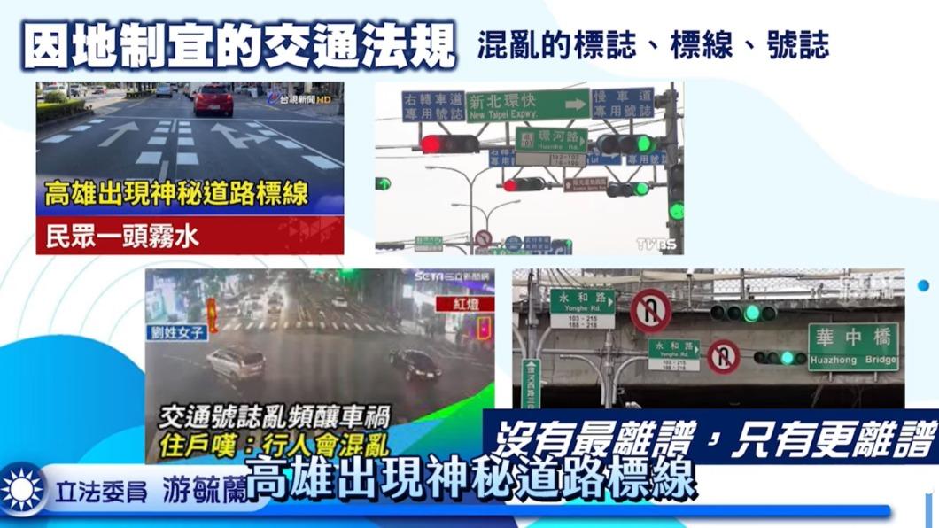 游毓蘭分析，現在交通會亂，是因為很多「因地制宜」。（圖／翻攝自立法委員游毓蘭臉書）