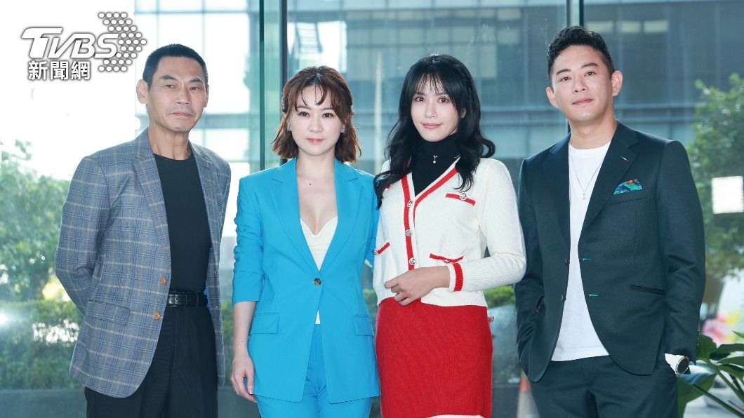 夏靖庭(左起)、游詩璟、許鈞鈞、韓宜邦近來加入《天道》演出。(圖/黃城碩攝)
