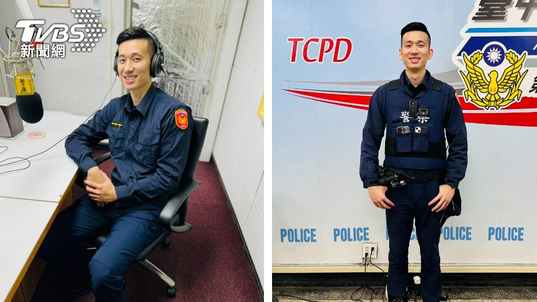 188公分台中長腿帥警 網友淪陷羞喊:心花開