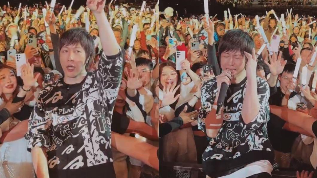 甩假唱疑雲！五月天阿信哽咽「黑暗過去了」　衝下台唱給粉絲聽