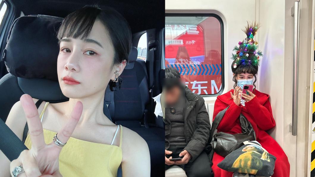 搭車驚見「聖誕樹人」超像網紅千千! 本人親曝真相