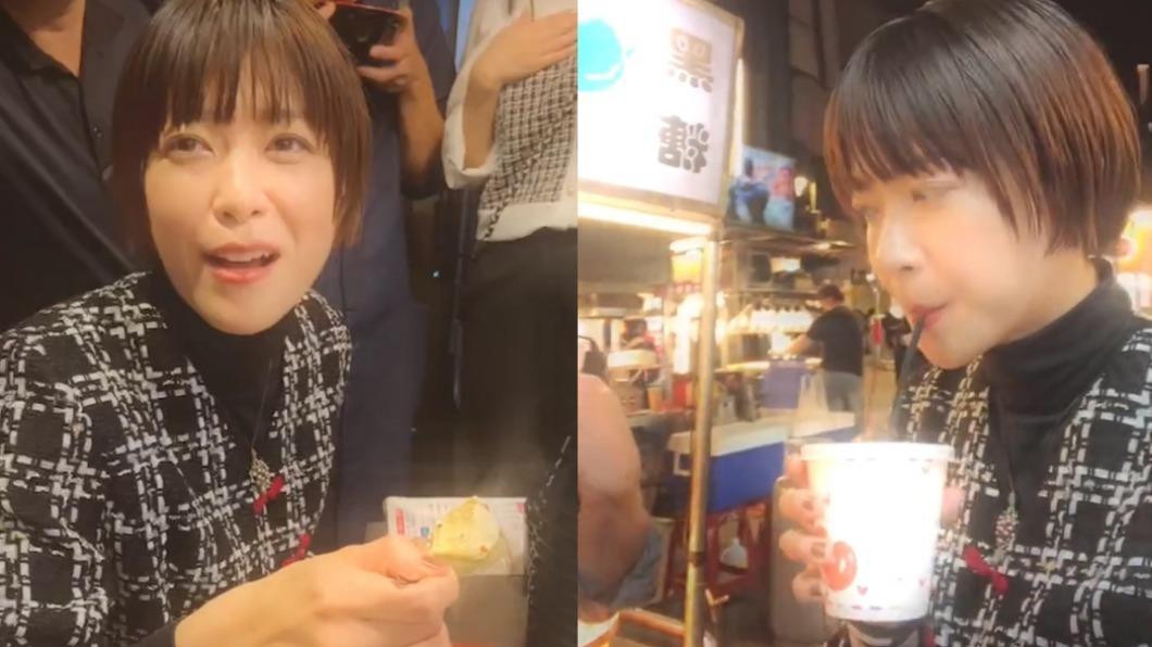 上野樹里懂吃!狂嗑麻辣臭豆腐、酸梅湯 在夜市開簽名會太寵粉