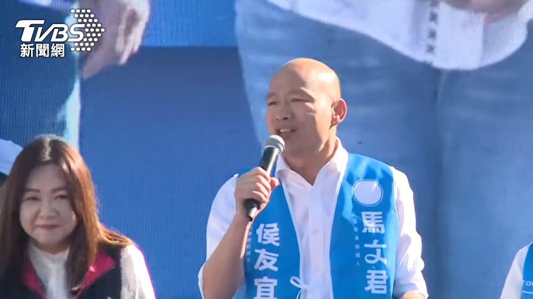 韓國瑜前往南投替馬文君造勢。(圖/TVBS)