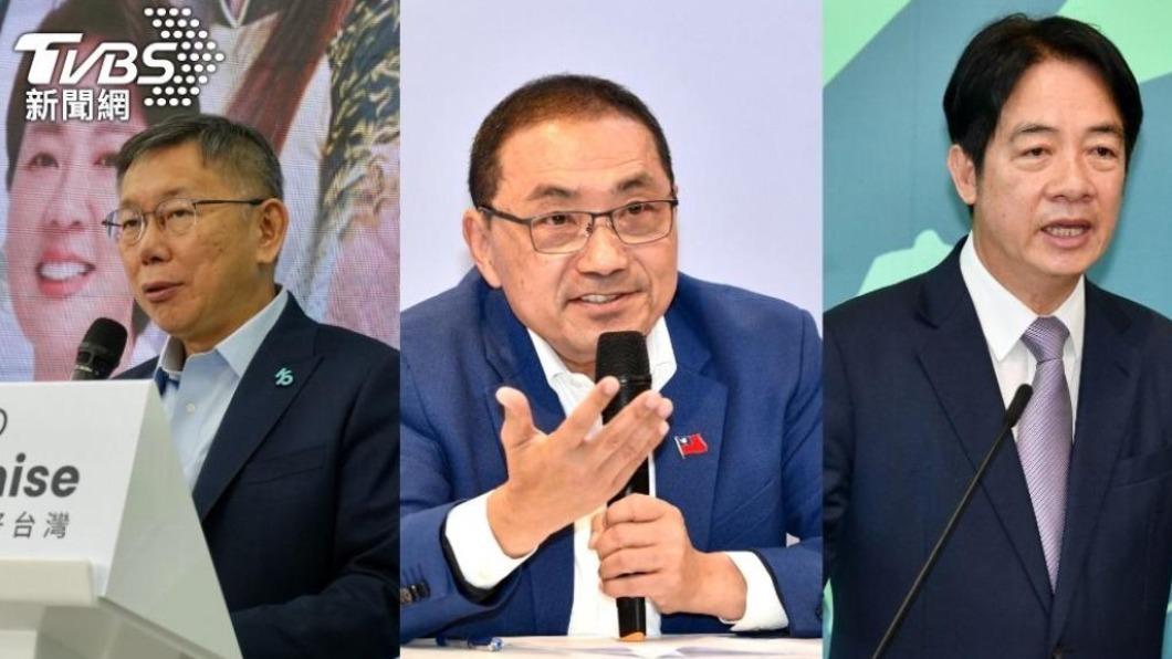 民調/拉鋸縮小!「侯康配」緊追「賴蕭配」僅差2.6個百分點