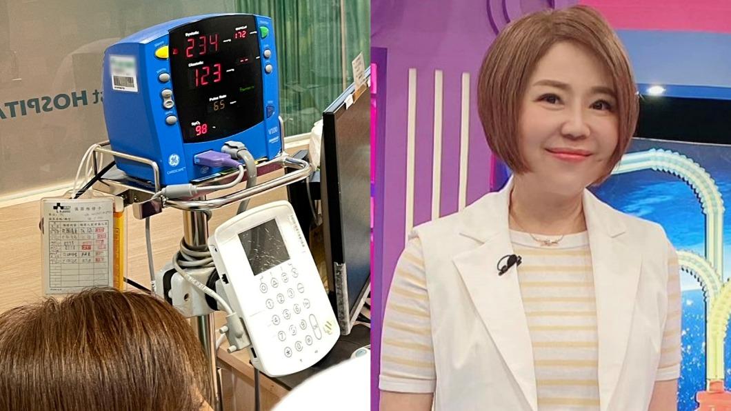 于美人病倒了!送急診打點滴「血壓驚人」 檢查結果出爐