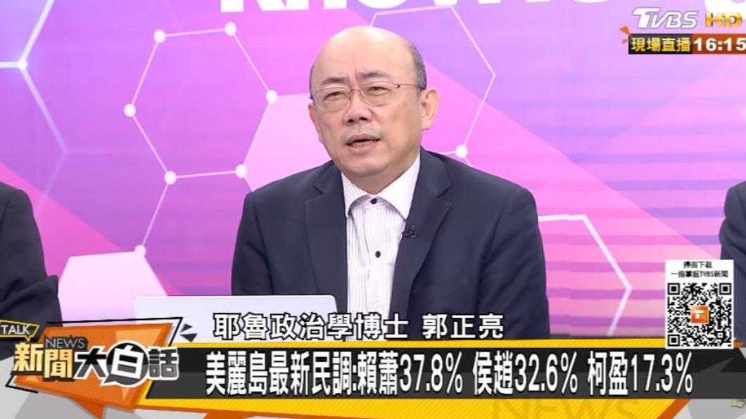 郭正亮分析柯文哲的選戰策略，並點出他的潛在殺手鐧。（圖／翻攝自《新聞大白話》YT）
