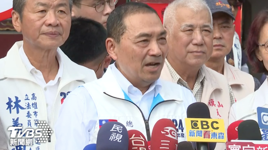 國民黨總統候選人侯友宜。（圖／TVBS） 