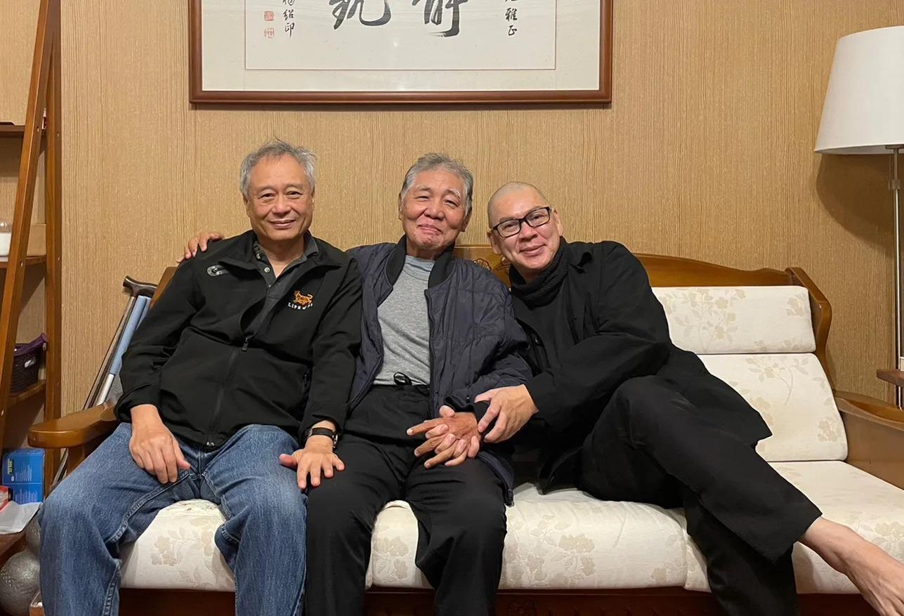 左起李安、徐立功、蔡明亮。(圖/翻攝自蔡明亮臉書)