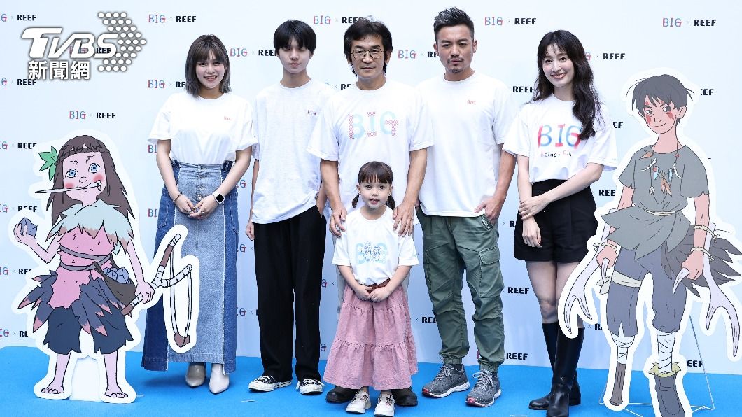 左起夏宇童郭大睿、魏德聖、童星努拉、范逸臣、田中千繪。(圖/張哲鳴攝)