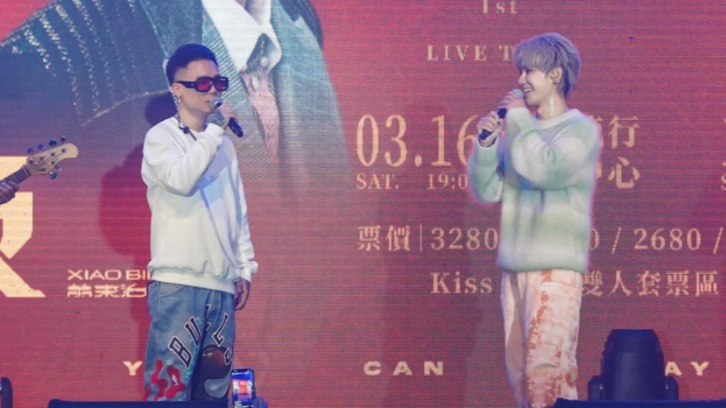蕭秉治(左)和鼓鼓組成限定團「GX」,明年3月16日將在高雄流行音樂中心開唱。(圖/相信音樂提供)