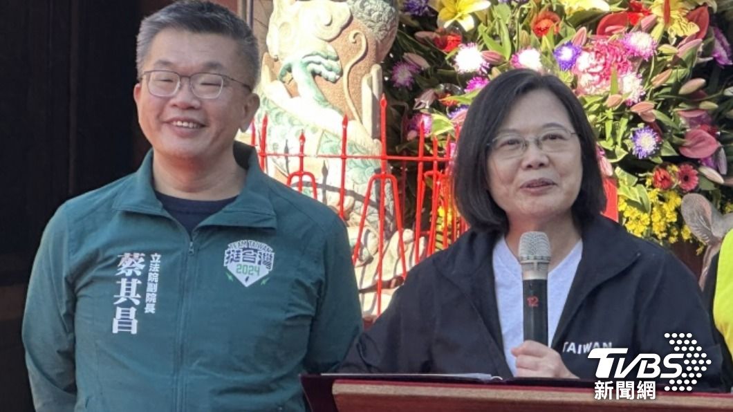 游錫堃怎麼辦?蔡英文台中輔選 高喊「讓蔡其昌當立法院長」