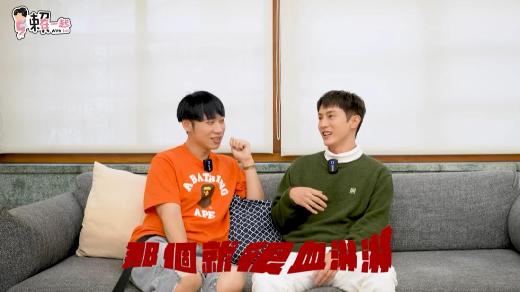 阿本(右)演出8點檔時,不小心看到所有演員的酬勞,讓他直呼很血淋淋。(圖/翻攝自官方頻道小賴YouTube)