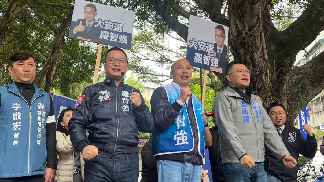 「國民黨徽像我頭頂」 韓國瑜宣傳政黨票:看到頭頂就蓋下去