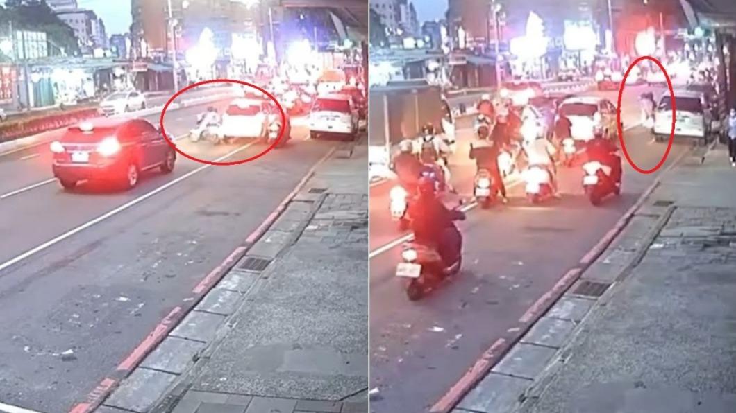這下慘了!汐止少年偷騎母機車載女友 追撞小轎車還肇逃