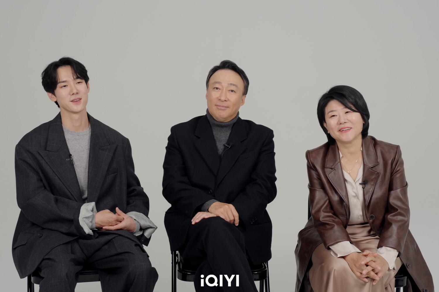 柳演錫、李星民與李姃垠(左起)都向台灣觀眾喊話,希望能支持精彩又緊張的《運氣好的日子》。(圖/iQIYI國際站提供)