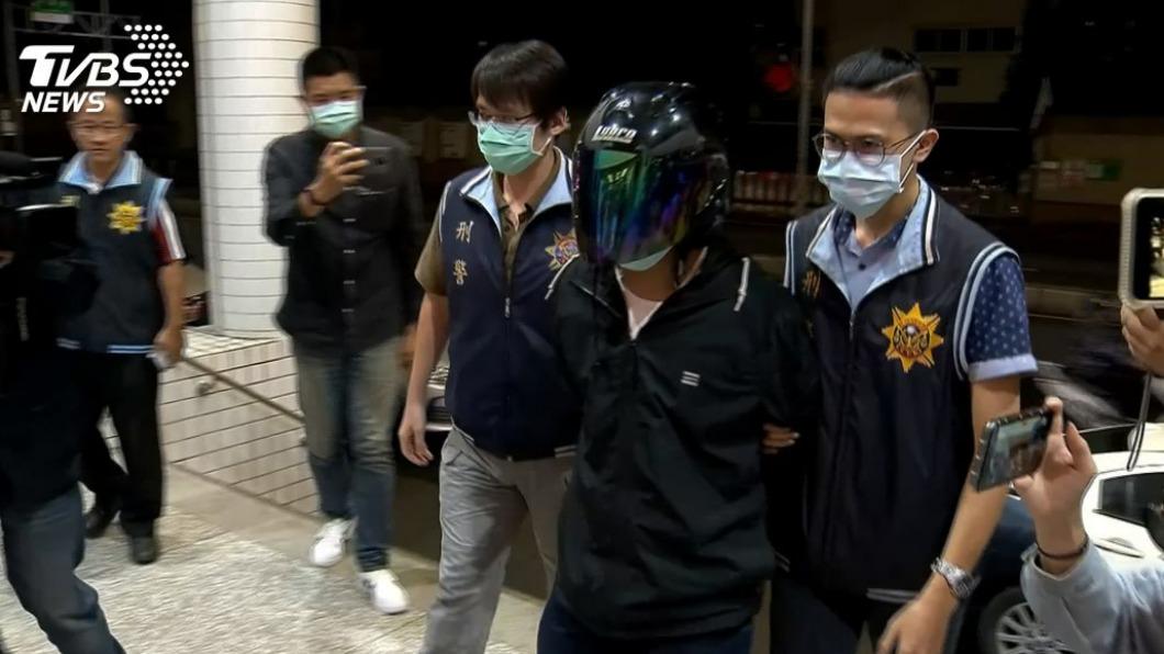 開槍討債的郭男被警方帶回偵辦。(圖/TVBS資料畫面)