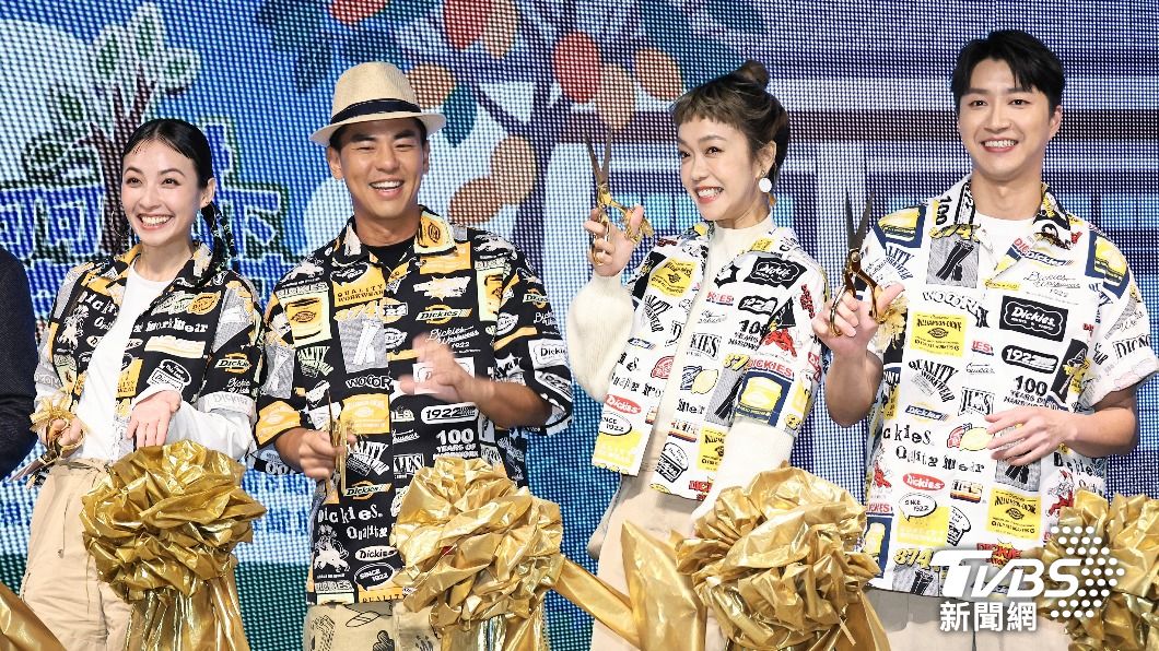 黃湘婷（左起）、柯有倫、李霈瑜和江宏傑出席記者會。（圖／張哲鳴攝）