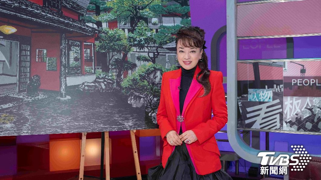 翁倩玉分享醉心於版畫世界的創作旅程。(圖/TVBS提供)