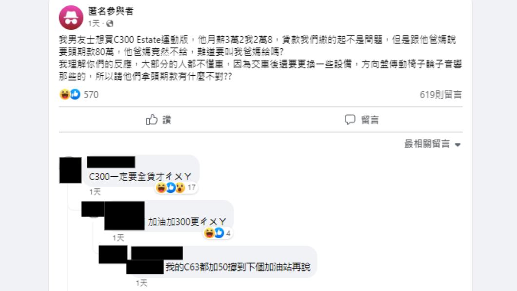 女網友發文。(圖/翻攝自匿名公社臉書)