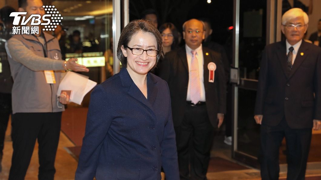 民進黨副總統候選人蕭美琴。(圖/胡瑞麟攝)