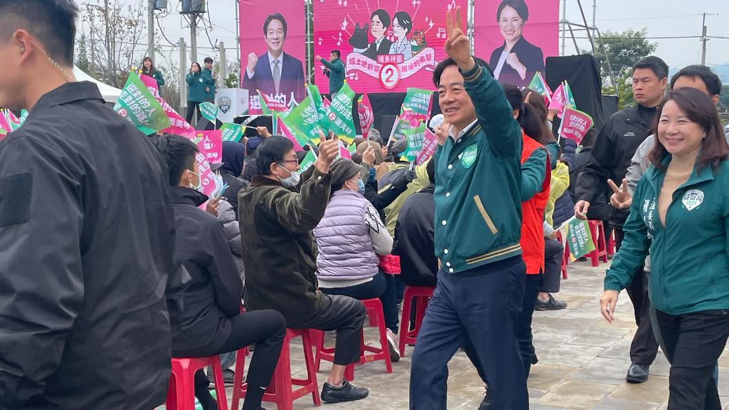民進黨總統候選人賴清德21日起展開4天3夜環島拼圖。(圖/吳紹瑜攝)