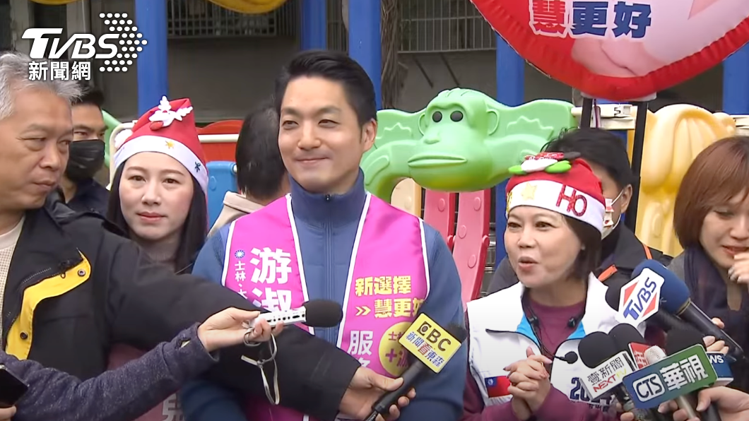 游淑慧向王世堅喊話,希望他留在議會跟老朋友一起退休。(圖/TVBS)